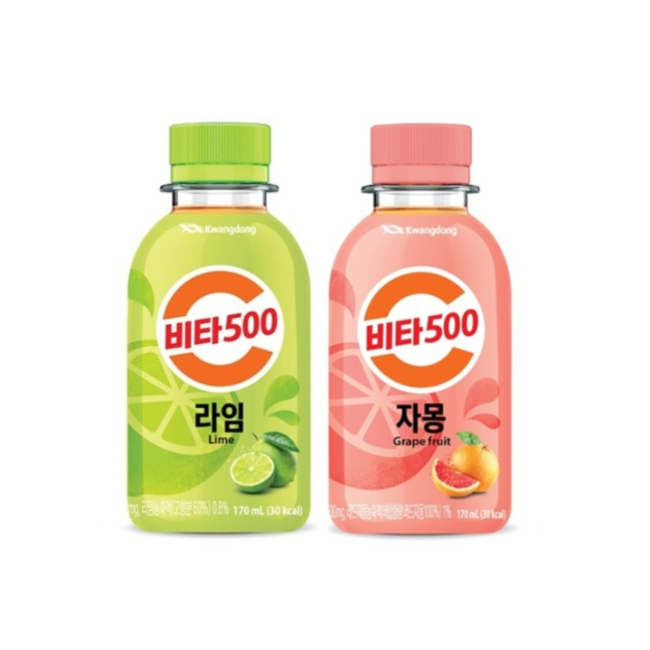 비타500 170ml 24입 2종 (자몽/라임)