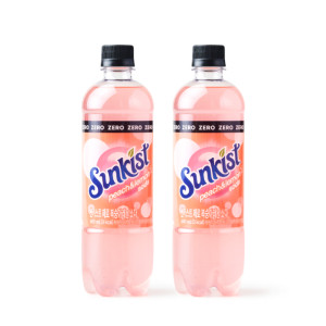 썬키스트 제로복숭아레몬소다 600ml 12입